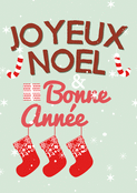 Chaussettes rouges pour un joyeux Noël